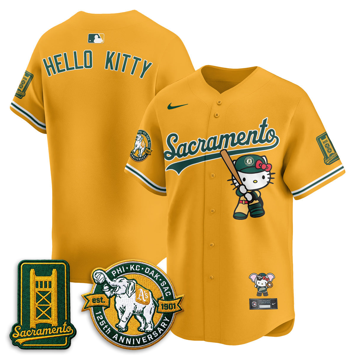 Athletics x Meow KT 2026 Vapor Limited Jersey - Stitched