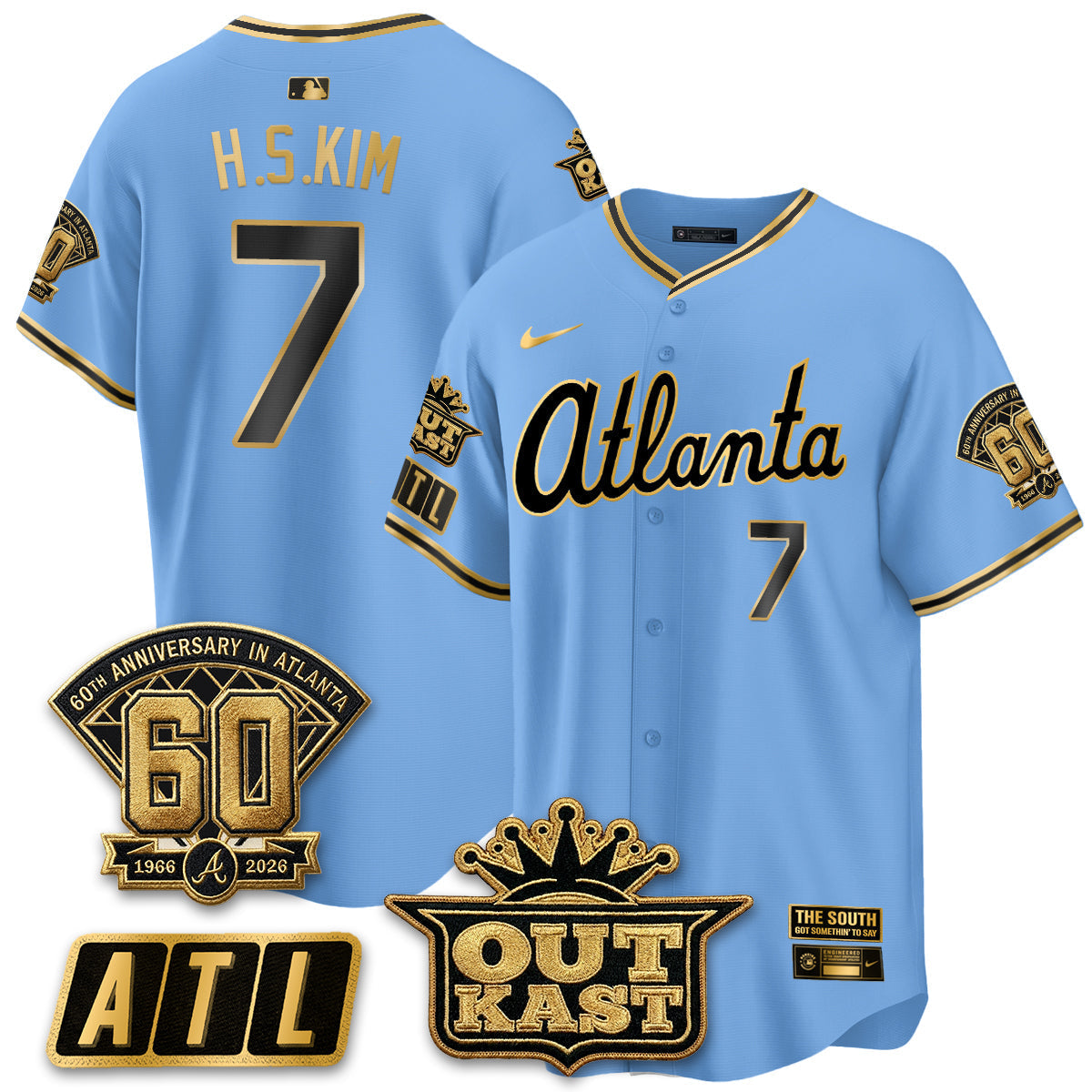 Atlanta Braves 2026 Gothic Edition Vapor Limited Jersey - Stitched