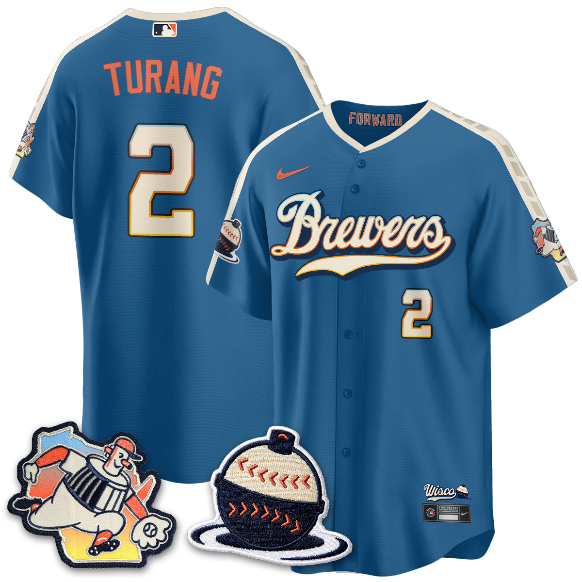 Milwaukee Brewers 2026 Brewers City Connect Vapor Limited Jersey - Stitched-Cuztomshoes