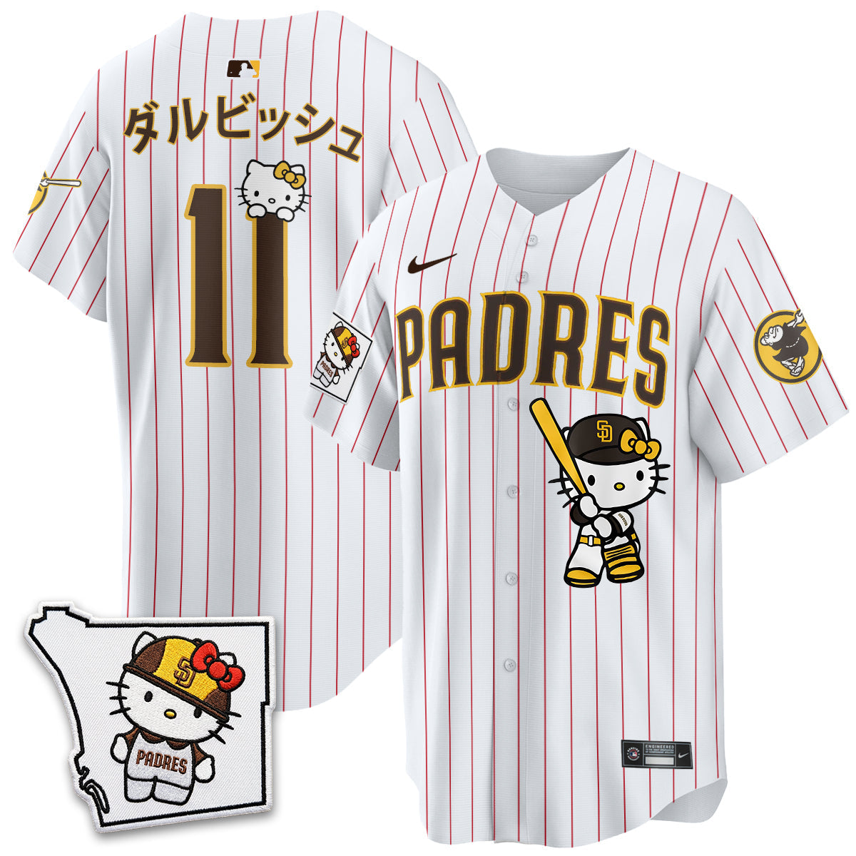 San Diego Padres x Meow KT Vapor Limited Jersey - Stitched V2