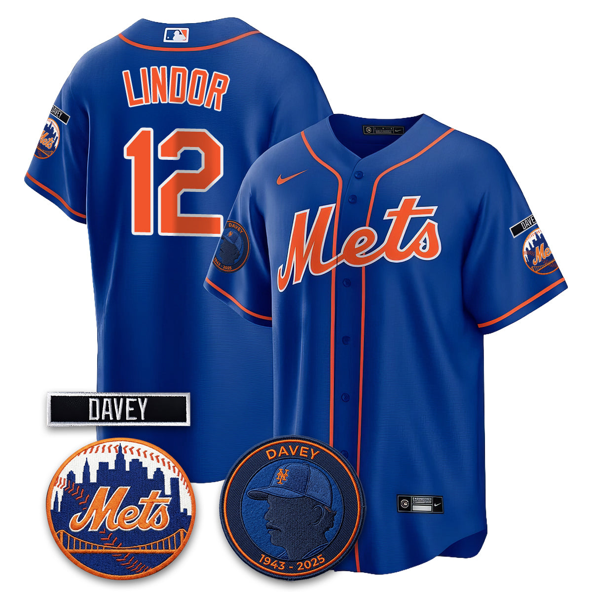 New York Mets 2026 Davey Johnson In Memoriam Vapor Limited Jersey - Stitched-Cuztomshoes