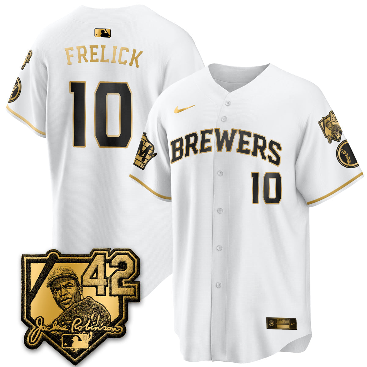 Milwaukee Brewers 2026 New Era Vapor Limited Jersey - Stitched-Cuztomshoes