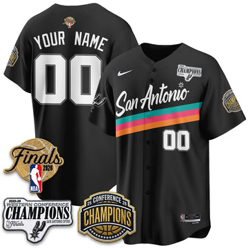 San Antonio Spurs 2026 Basketball Finals Vapor Custom Jersey - Stitched