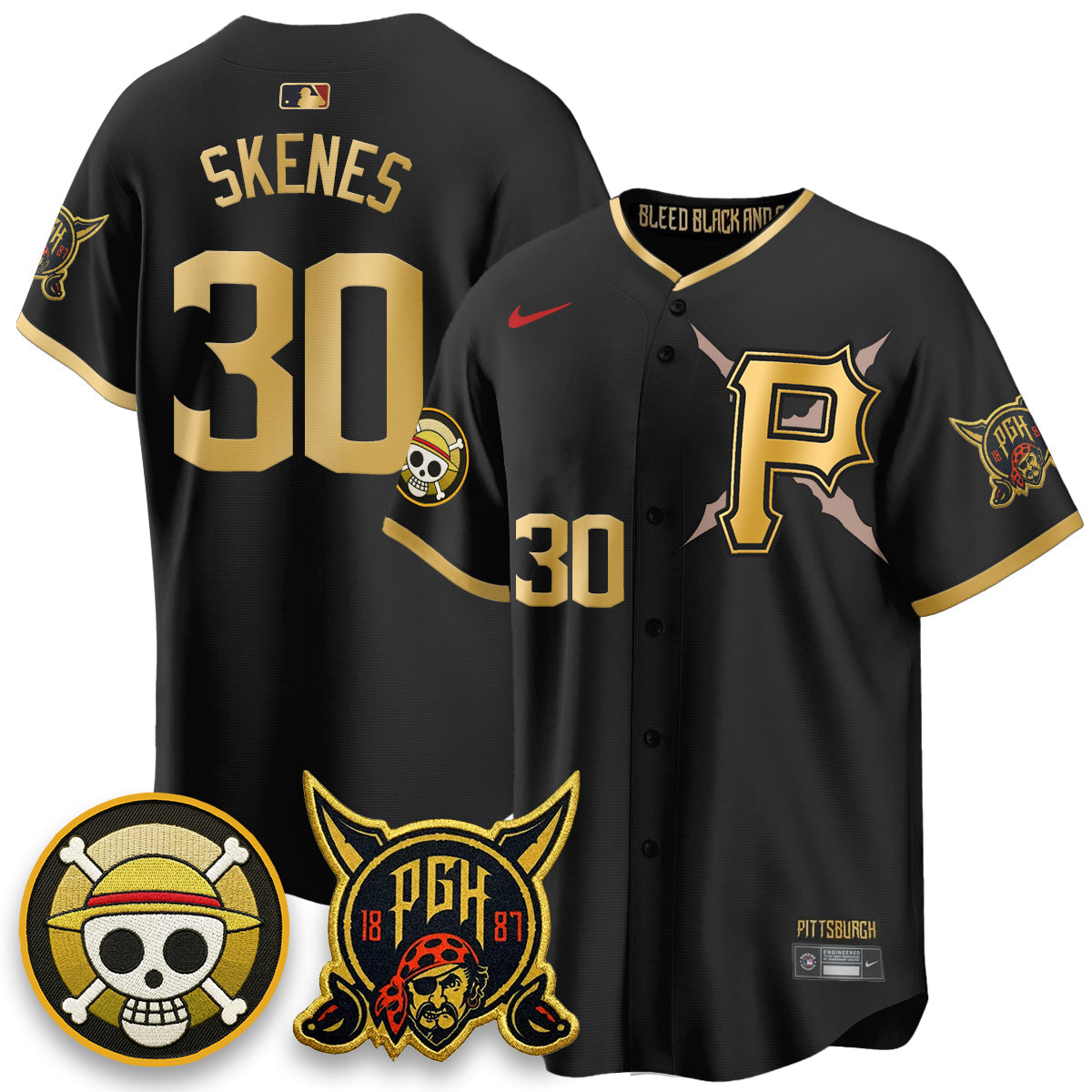 Pittsburgh Pirates 2026 City Connect x OP Vapor Limited Jersey - Stitched
