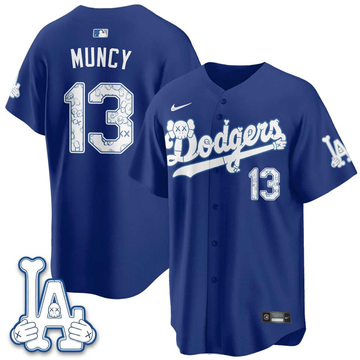 Los Angeles Dodgers x KAWS Edition Vapor Jersey V2- Stitched-Cuztomshoes