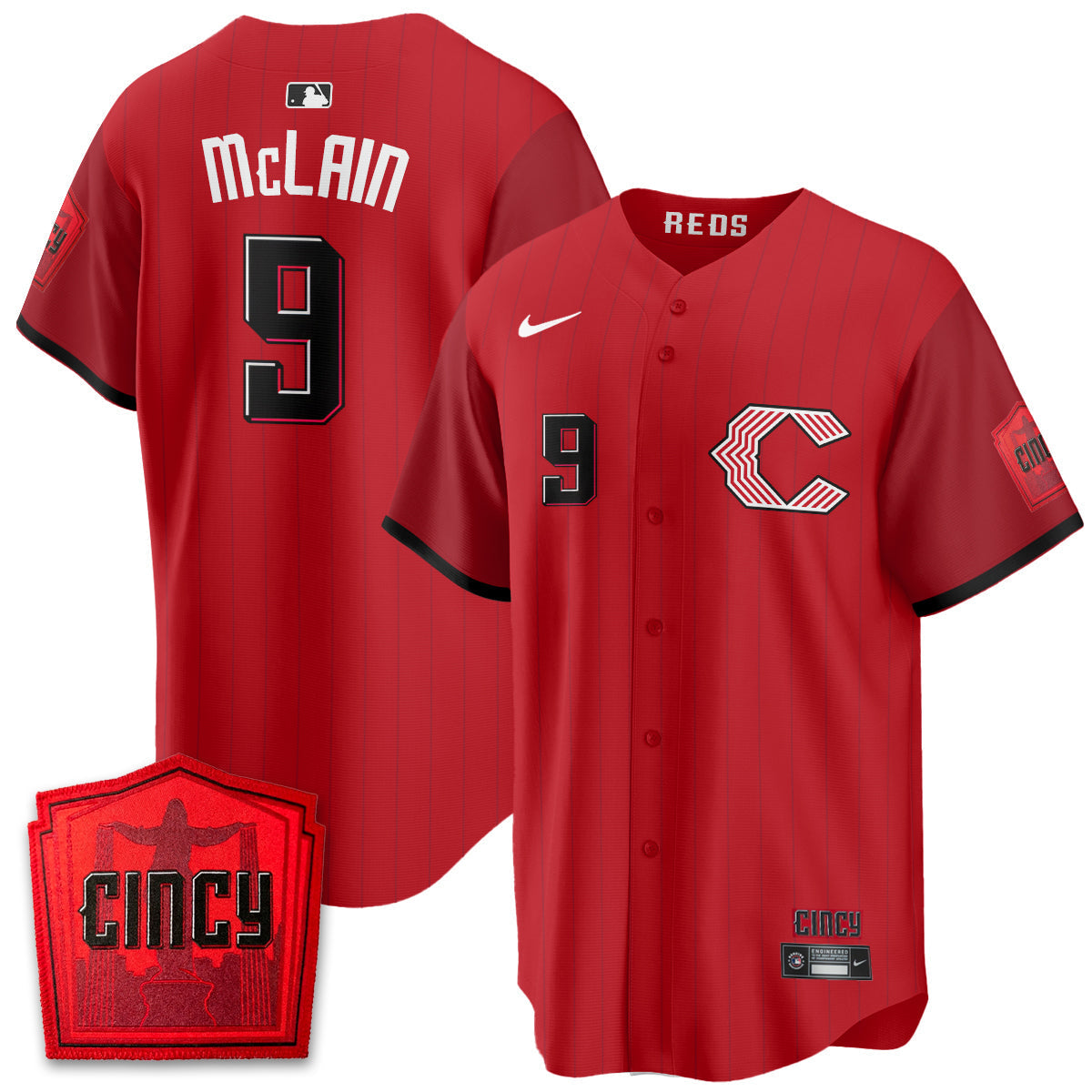 Cincinnati Reds 2026 City Connect Limited Premier Vapor Jersey - Stitched