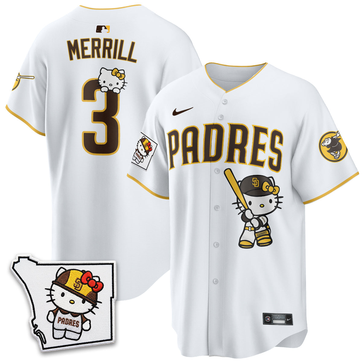 San Diego Padres x Meow KT Vapor Limited Jersey - Stitched V2