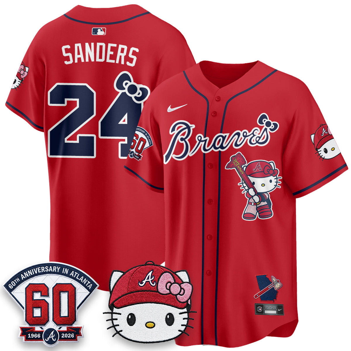 Atlanta Braves x Meow KT 2026 Vapor Limited Jersey - Stitched-Cuztomshoes