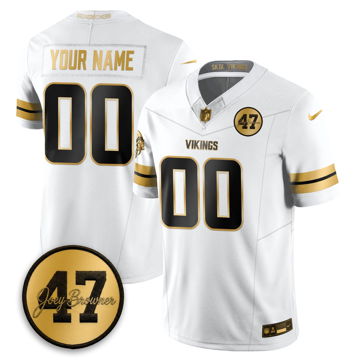 Minnesota Twins Joey Browner Thank You For Memories - 1960 Ð 2026 Football Vapor Limited Custom Jersey - Stitched-Cuztomshoes