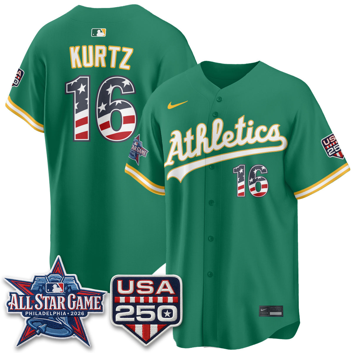 Athletics 2026 All Star Edition Vapor Jersey - Stitched