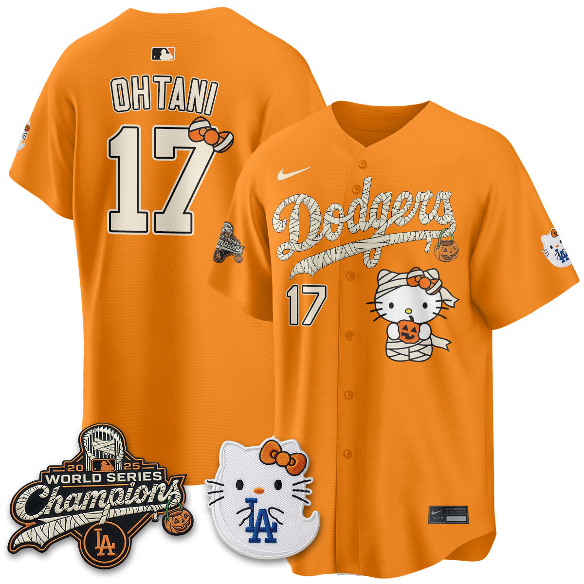Los Angeles Dodgers Halloween 2026 Vapor Jersey V2- Stitched-Cuztomshoes