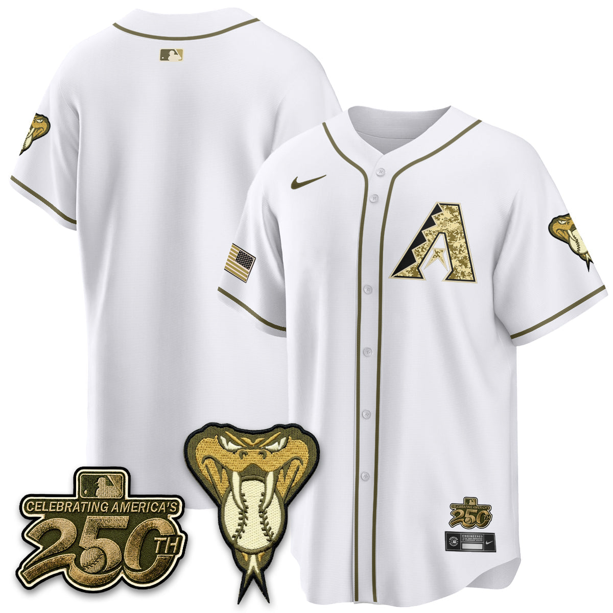 Arizona Diamonbacks Salute to Service 2026 Vapor Premier Limited Jersey - Stitched-Cuztomshoes