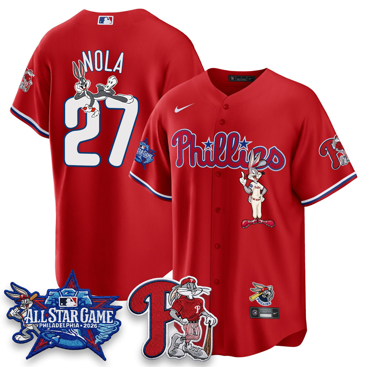 Philadelphia Phillies x Bunny Vapor Premier Limited Jersey - Stitched