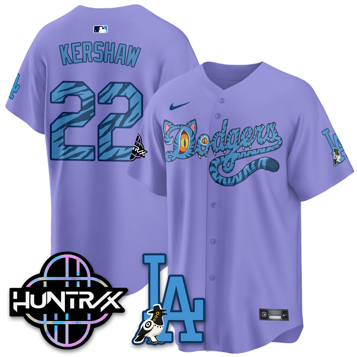 Los Angeles Dodgers x K-Pop Demon Hunters 2026 Vapor Jersey - Stitched-Cuztomshoes