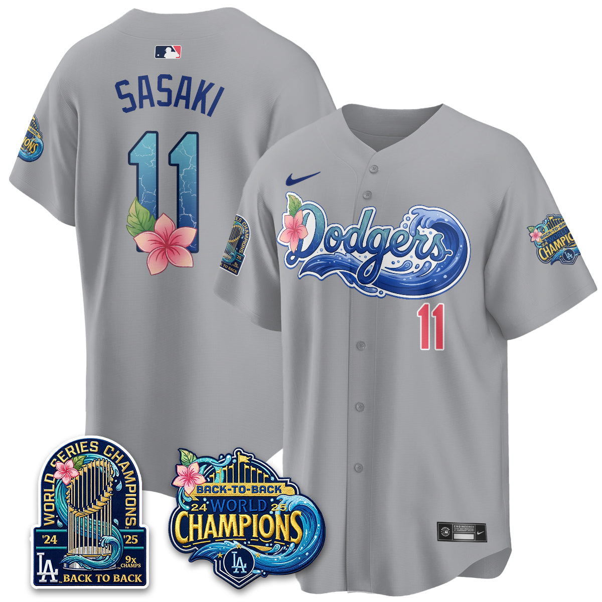 Los Angeles Dodgers Aloha Spirit Vapor Limited Jersey - Stitched-Cuztomshoes