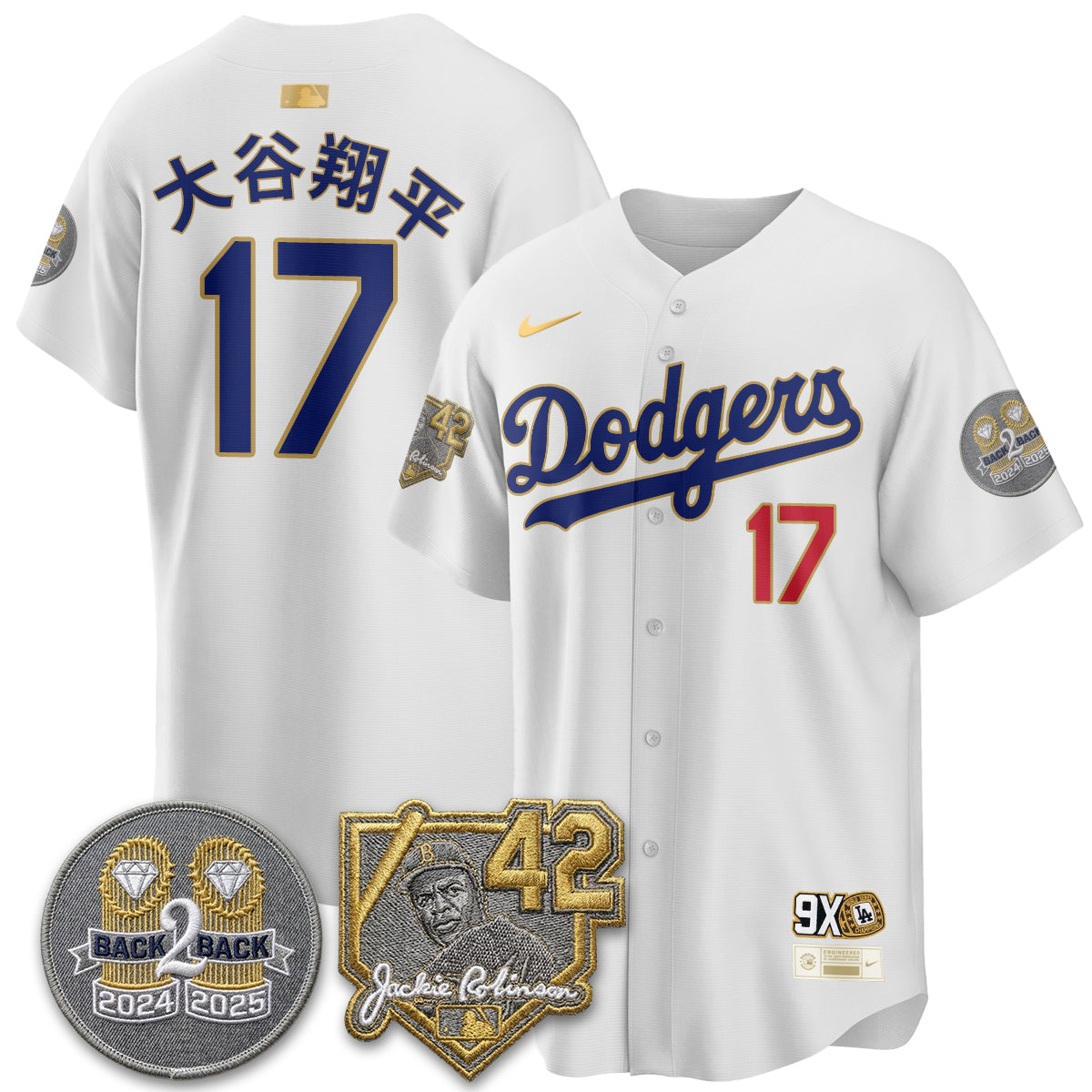 Los Angeles Dodgers - 2026 Jackie Robinson Day Vapor Limited Jersey - Stitched-Cuztomshoes