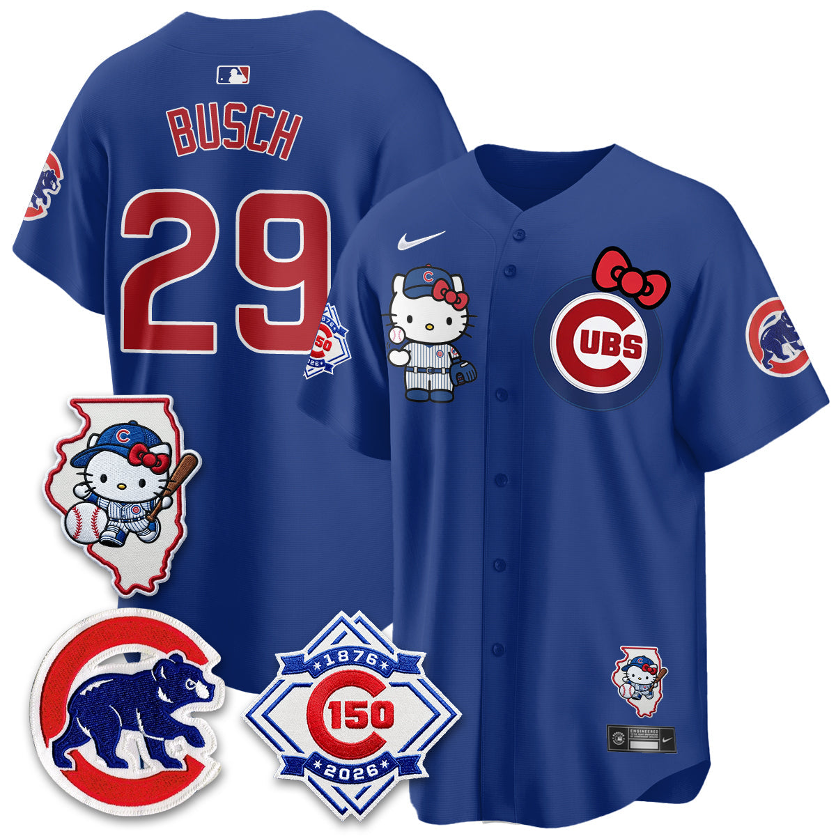 Chicago Cubs x Meow KT Vapor Premier Limited Jersey - Stitched V2