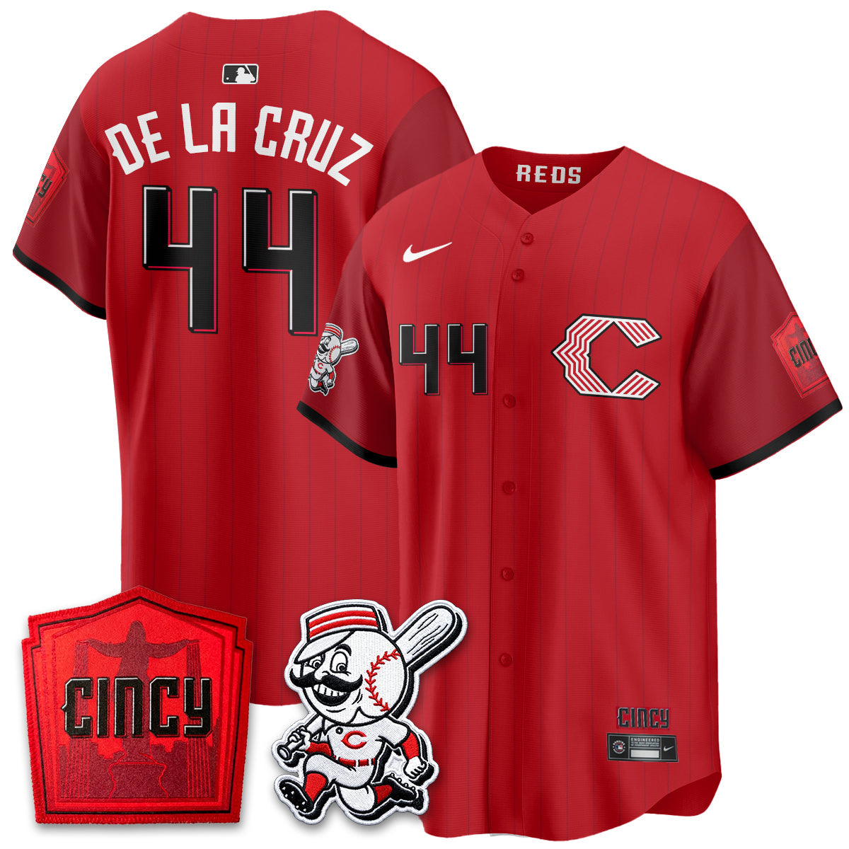Cincinnati Reds 2026 City Connect Limited Premier Vapor Jersey - Stitched