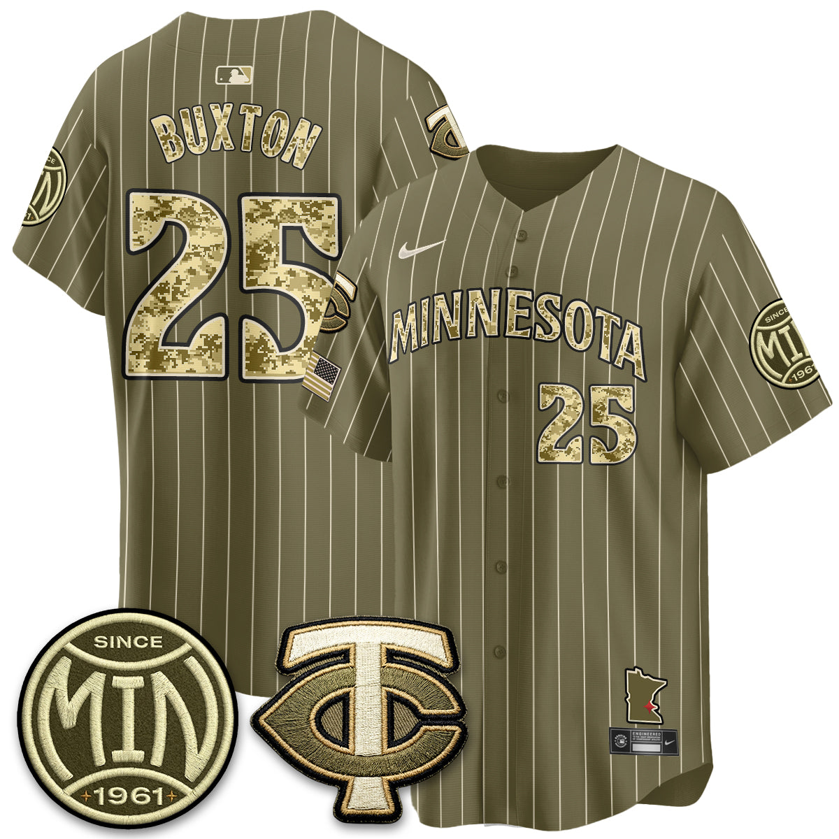 Minnesota Twins 2026 Armed Forces Day Jersey - Stitched