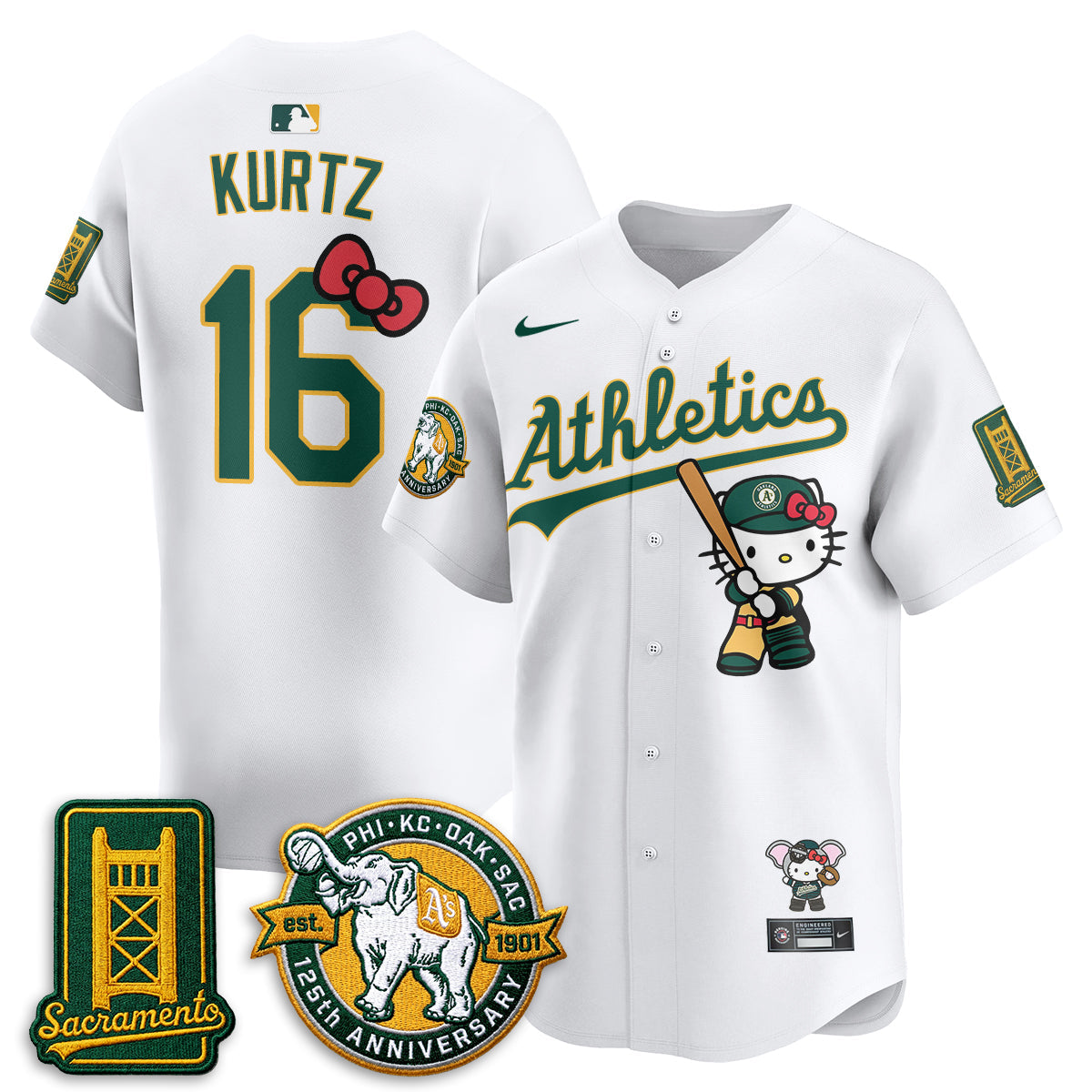 Athletics x Meow KT 2026 Vapor Limited Jersey - Stitched