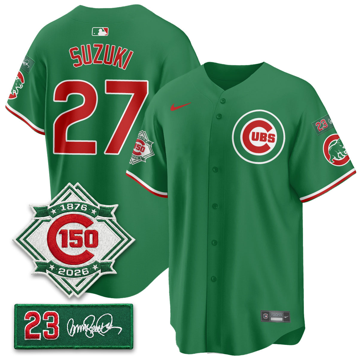 Chicago Cubs Limited Mexico Jersey - 150th Anniversary + Ryne Sandberg Tribute Patch Stitched