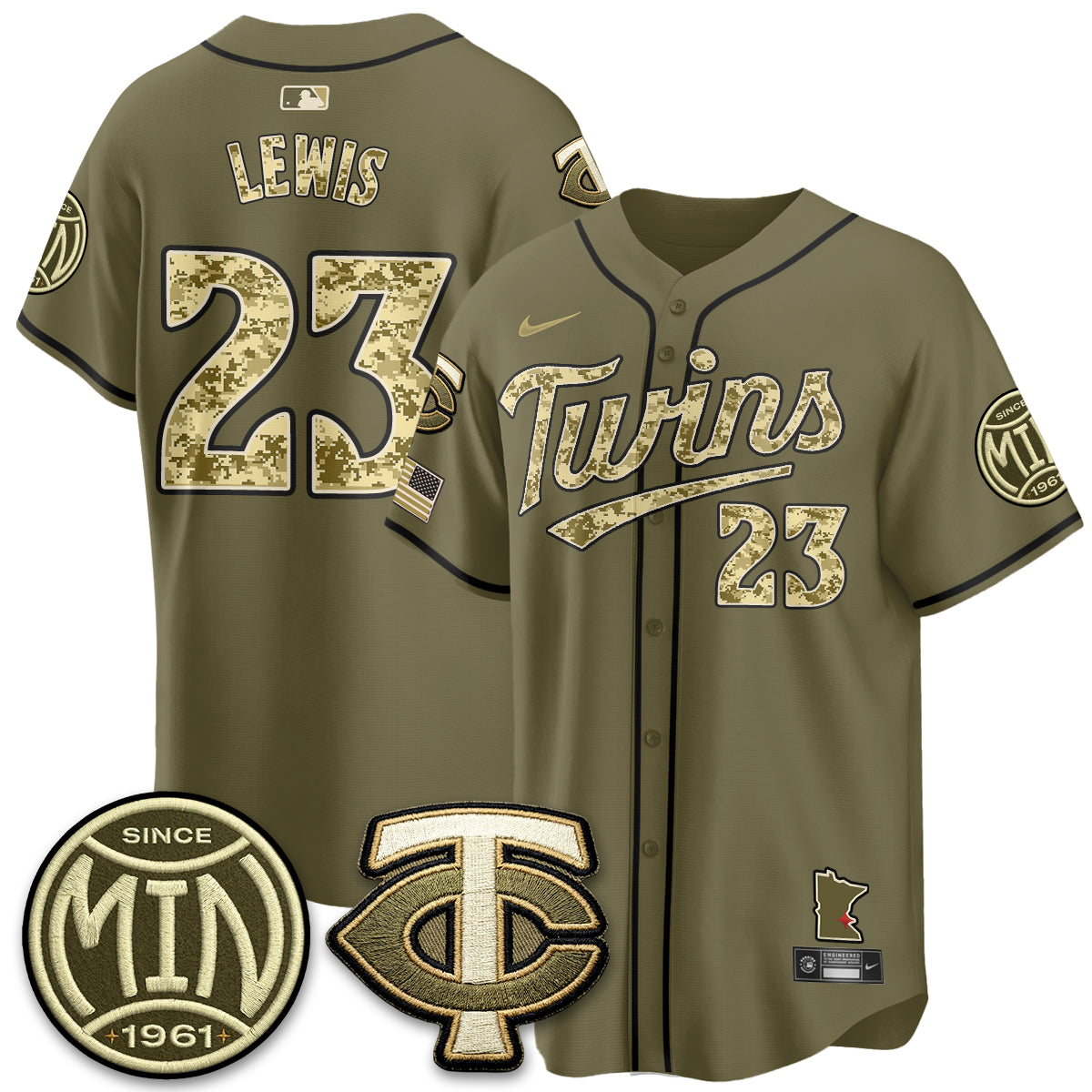 Minnesota Twins 2026 Armed Forces Day Jersey - Stitched