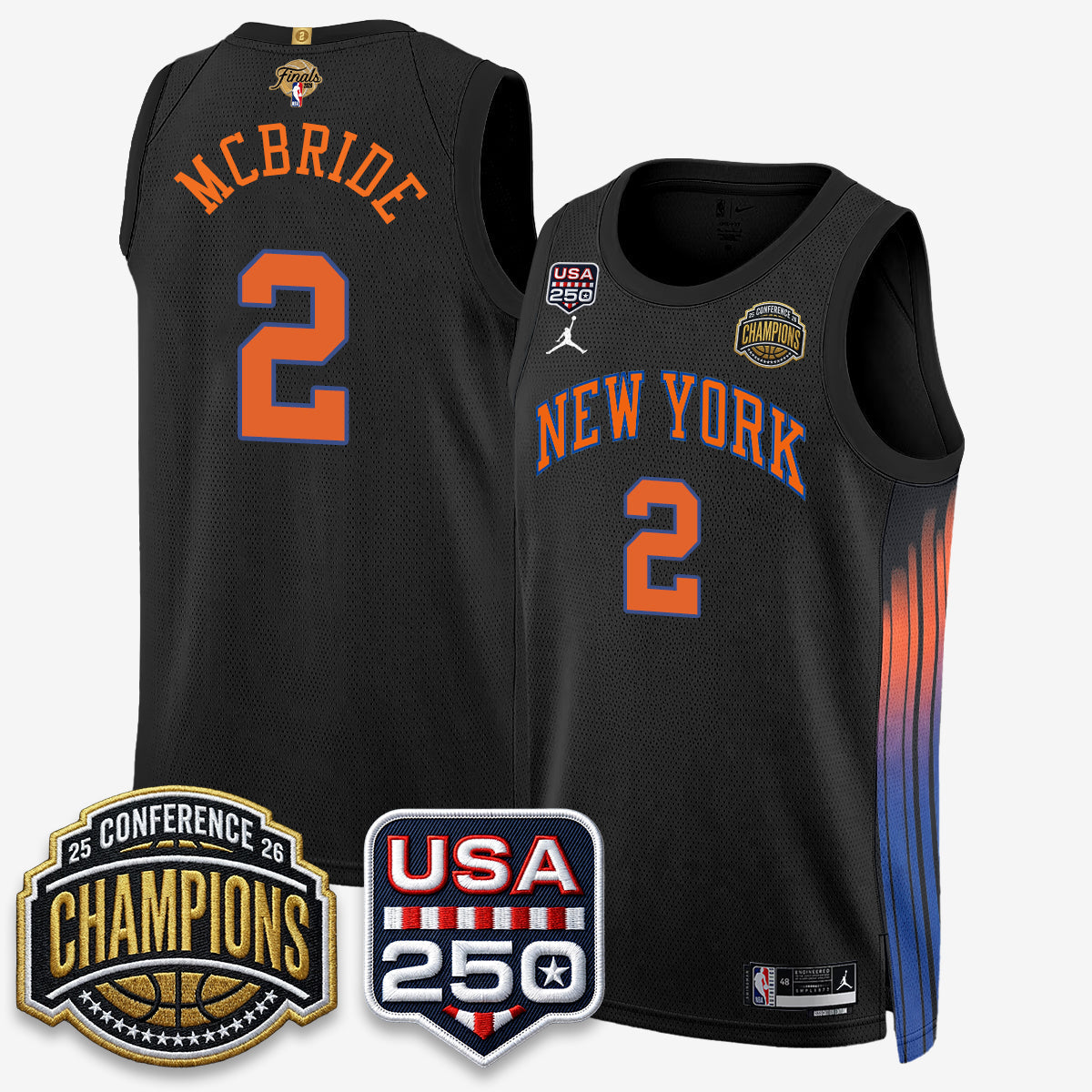 New York Knicks 2026 Basketball Eastern Conference Champions City Edition Jersey V2- Stitched-Cuztomshoes