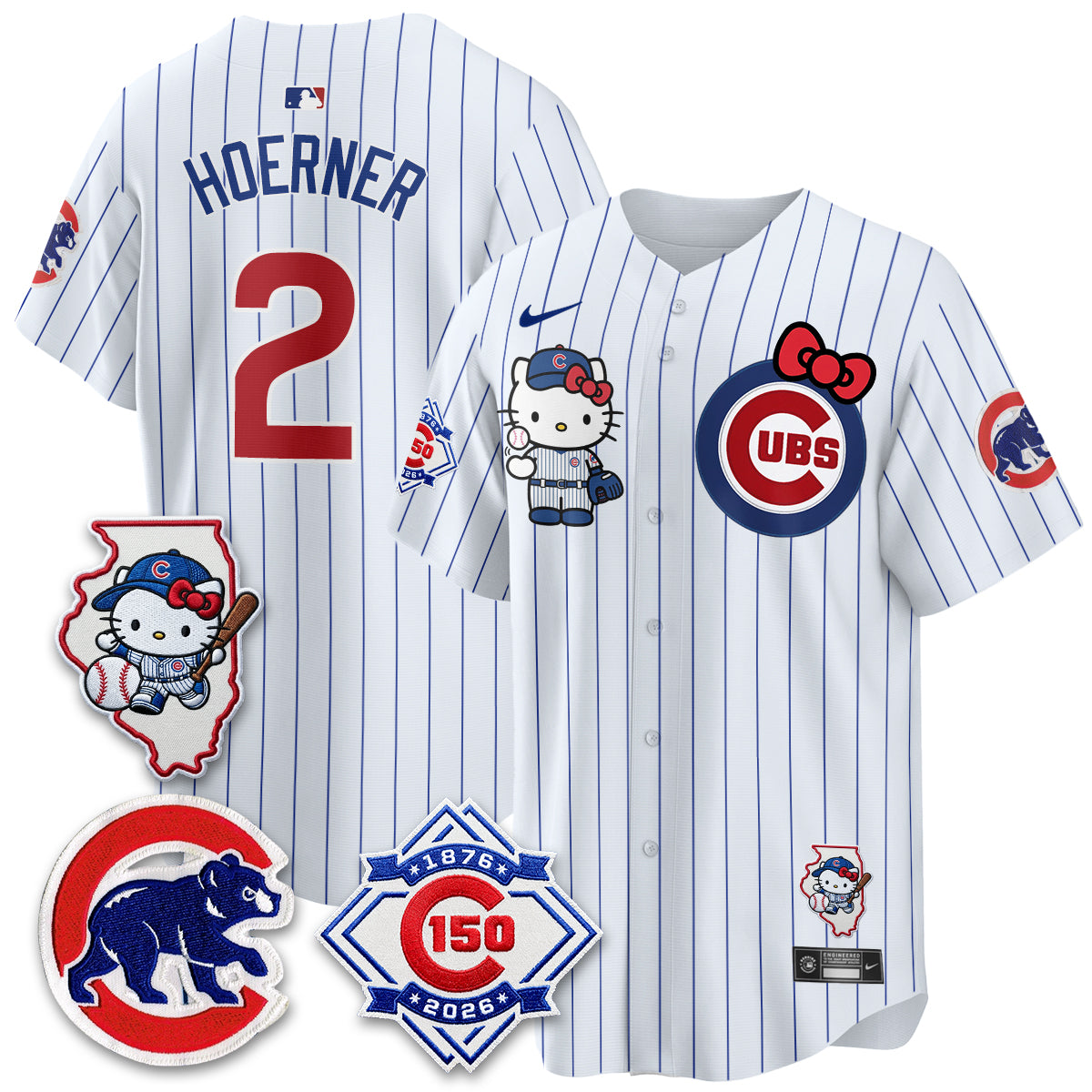 Chicago Cubs x Meow KT Vapor Premier Limited Jersey - Stitched V2