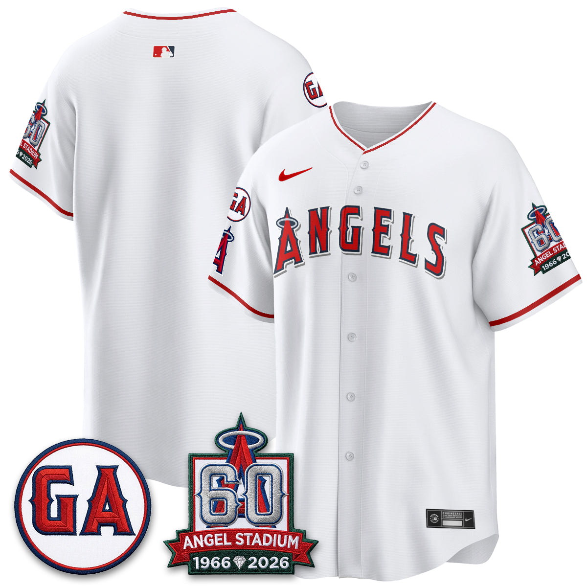 Los Angeles Angels 60th Anniversary Vapor Jersey - Stitched V3-Cuztomshoes