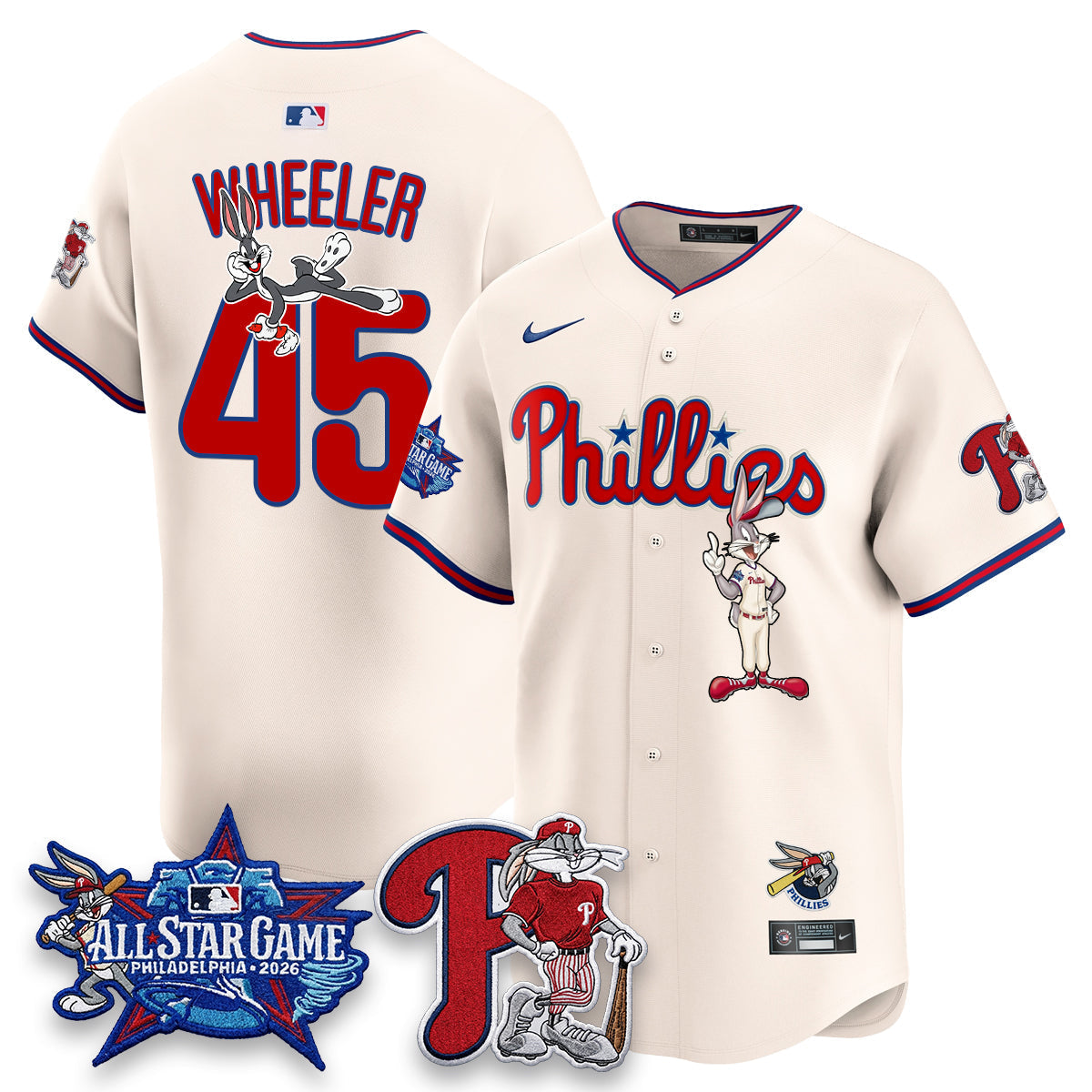Philadelphia Phillies x Bunny Vapor Premier Limited Jersey - Stitched
