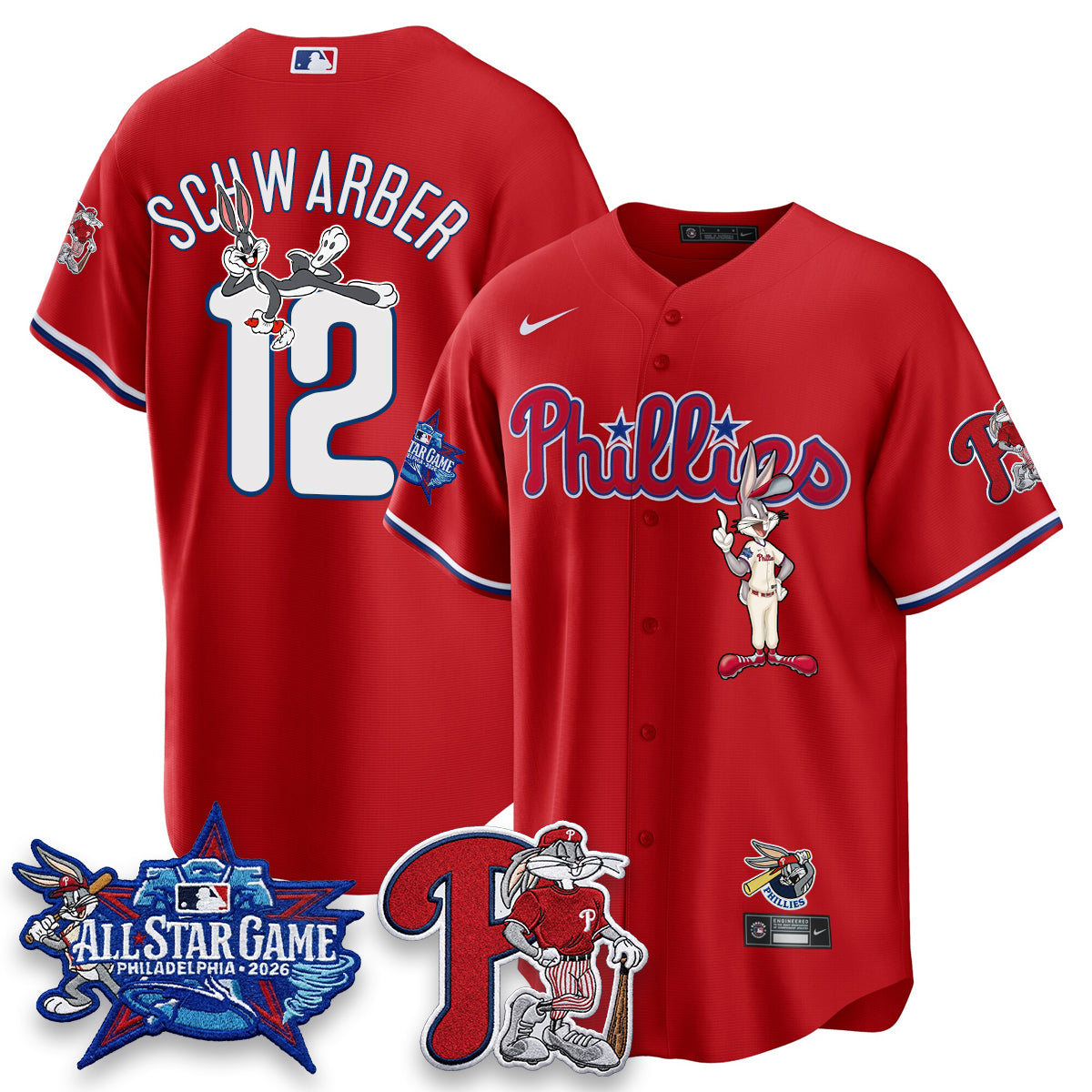 Philadelphia Phillies x Bunny Vapor Premier Limited Jersey - Stitched