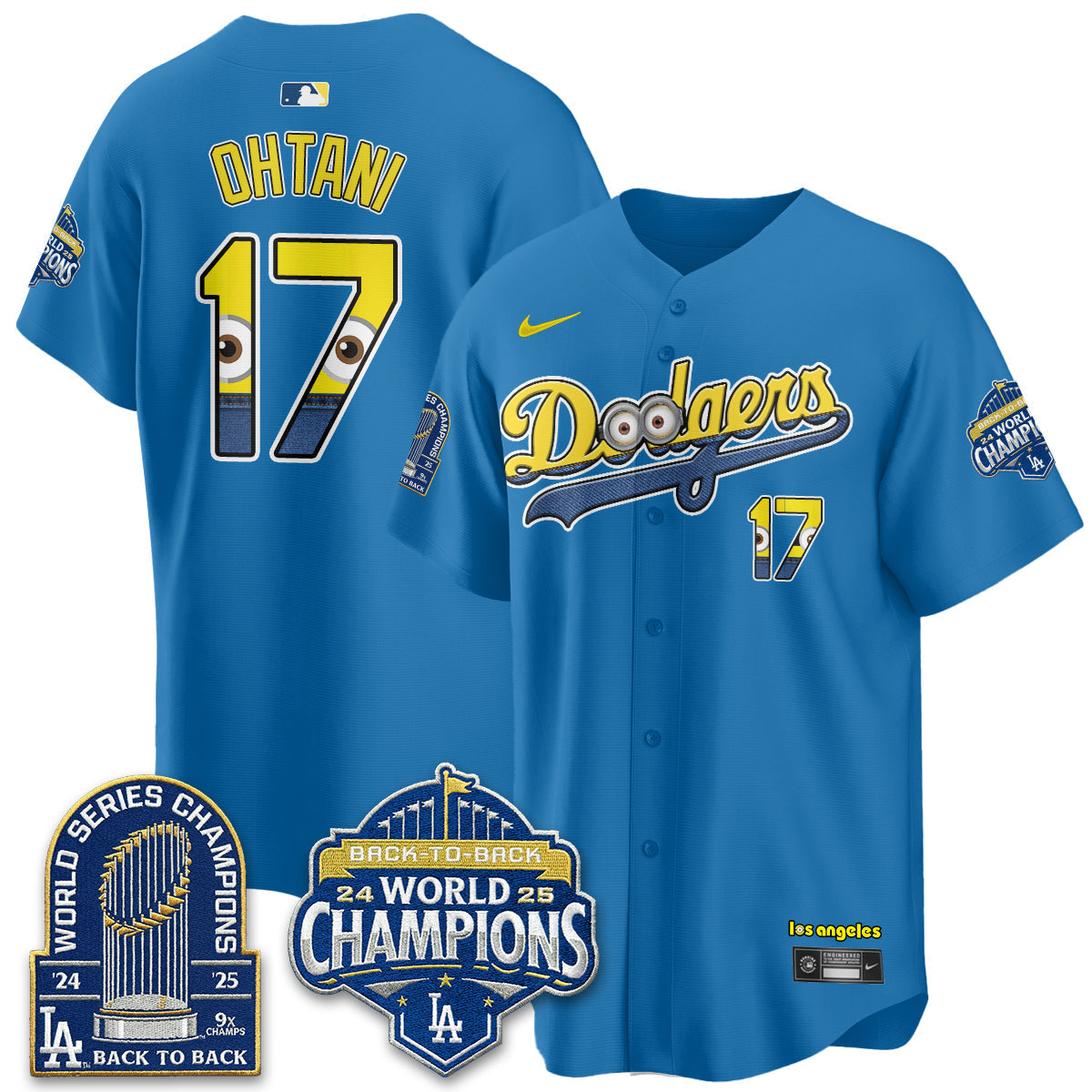 Los Angeles Dodgers x Yellow Capsules Vapor Jersey - Stitched-Cuztomshoes