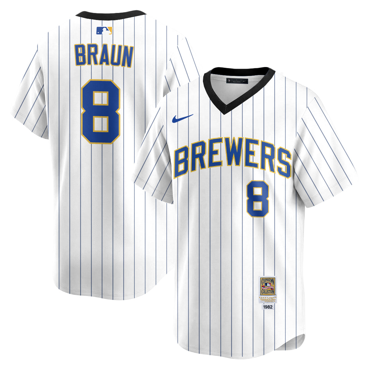 Milwaukee Brewers "Legacy Edition" Vapor Jersey - Stitched-Cuztomshoes