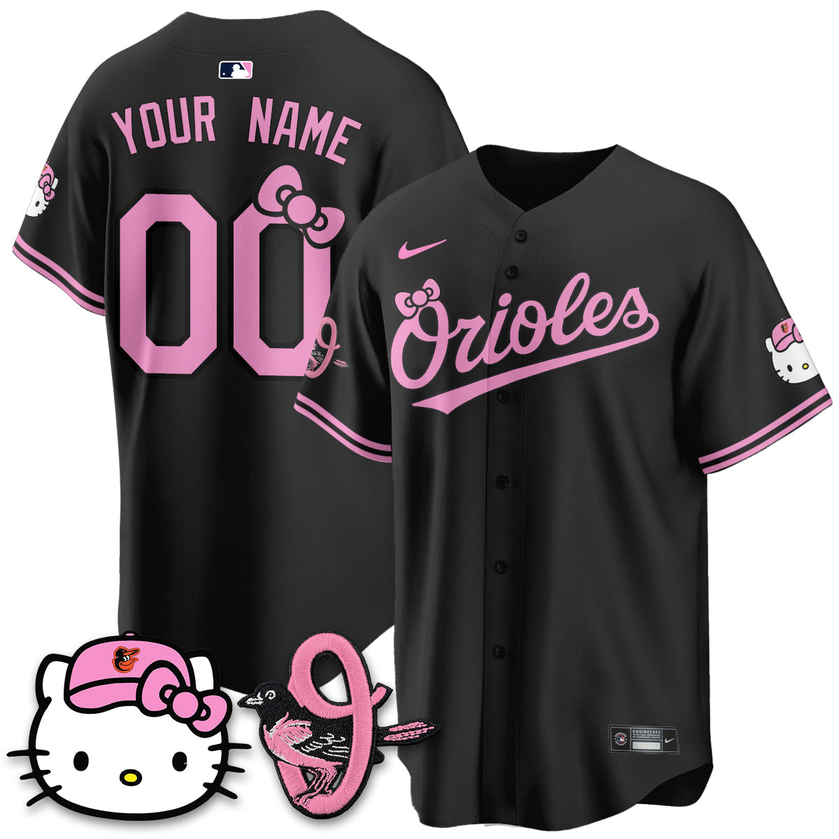 Baltimore Orioles x Meow KT Vapor Premier Limited Custom Jersey - Stitched