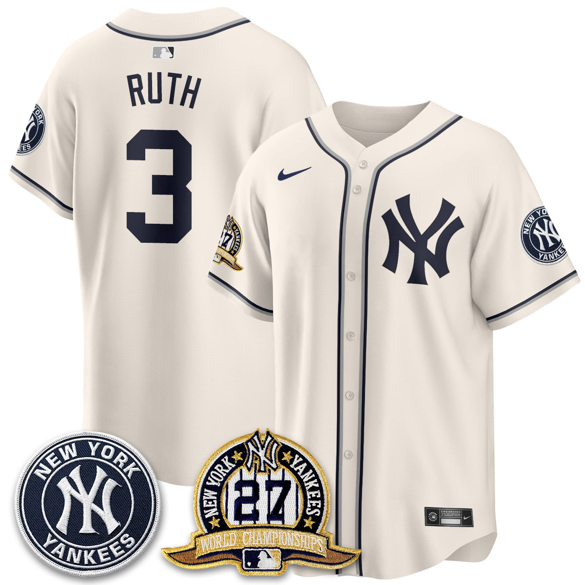 New York Yankees 2026 Black Out Style Vapor Limited Jersey - Stitched