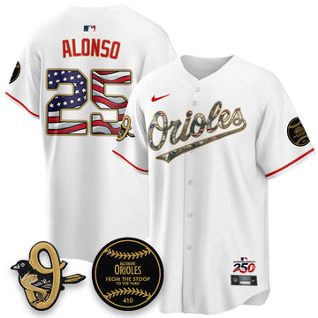 Baltimore Orioles 2026 Independence Day USA Vapor Limited Jersey - Stitched-Cuztomshoes