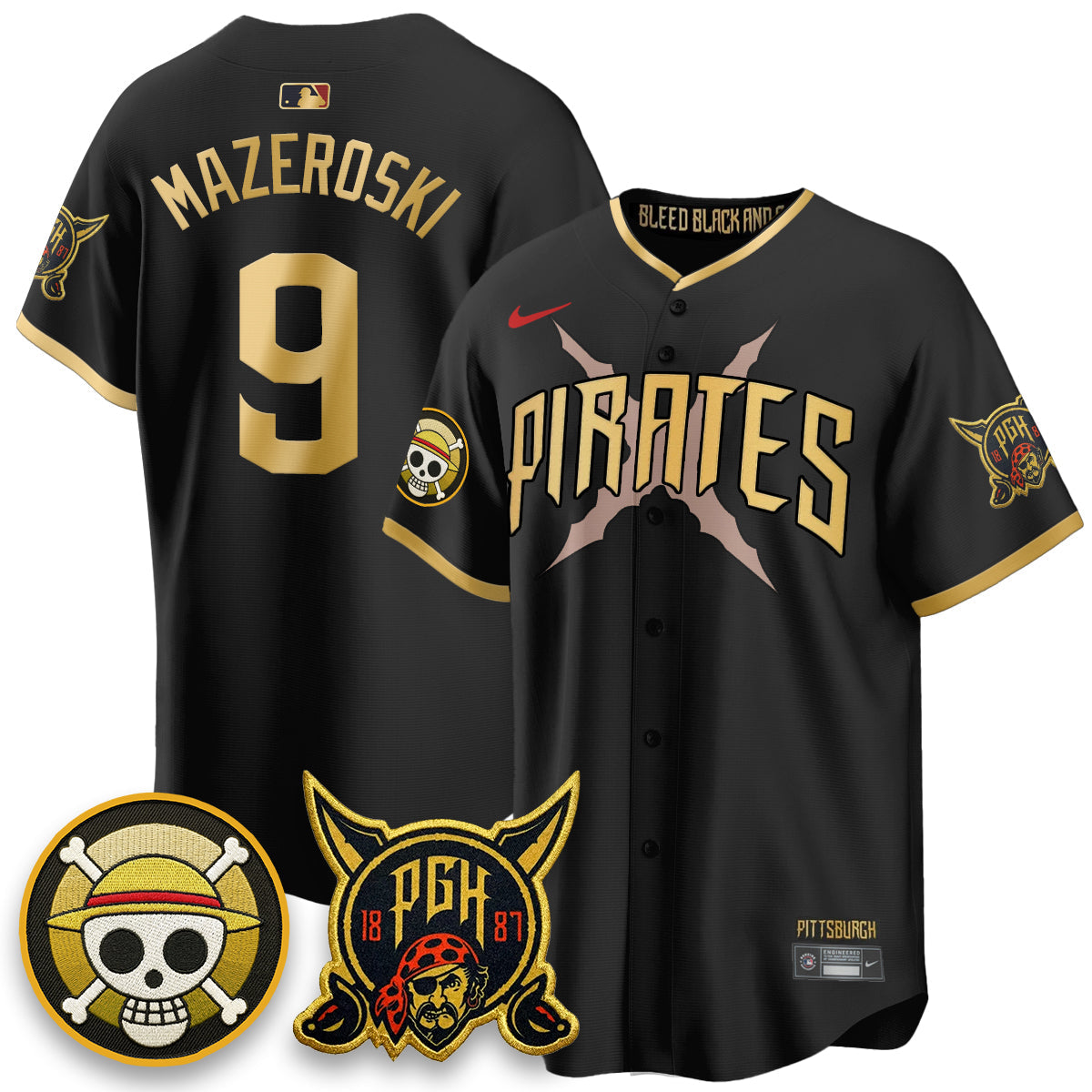Pittsburgh Pirates 2026 City Connect x OP Vapor Limited Jersey - Stitched