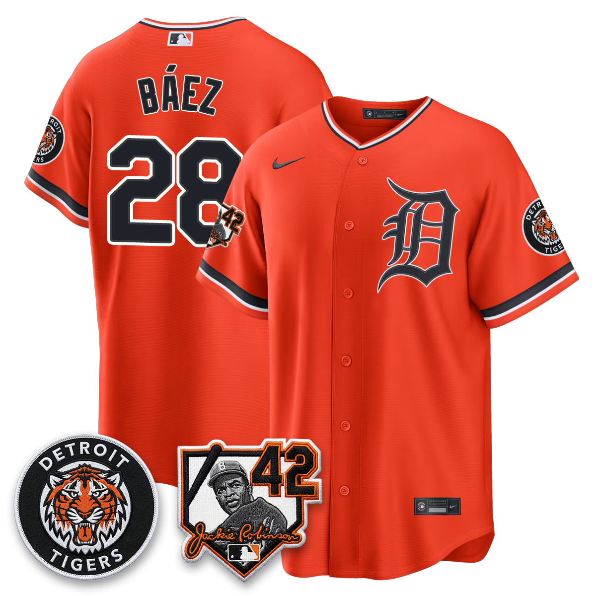 Detroit Tigers 2026 Jackie Robinson Day Vapor Limited Jersey - Stitched
