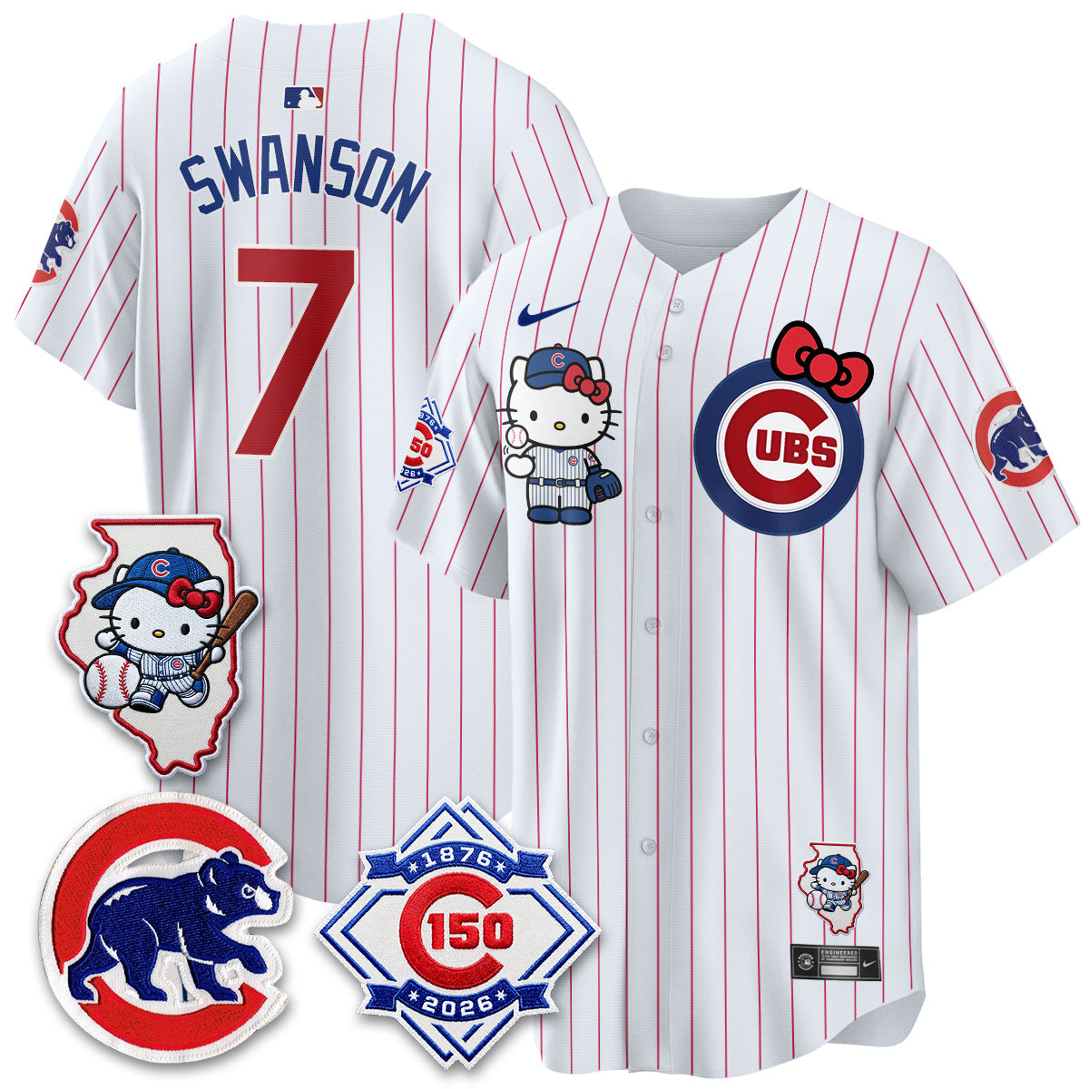 Chicago Cubs x Meow KT Vapor Premier Limited Jersey - Stitched V2