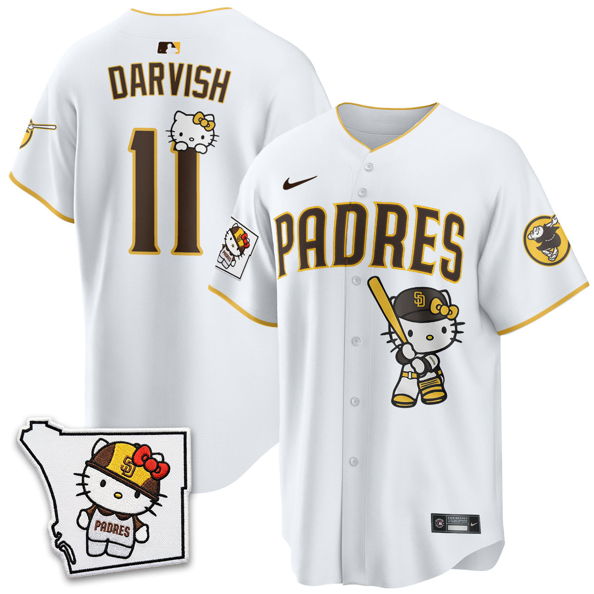 San Diego Padres x Meow KT Vapor Limited Jersey - Stitched V2