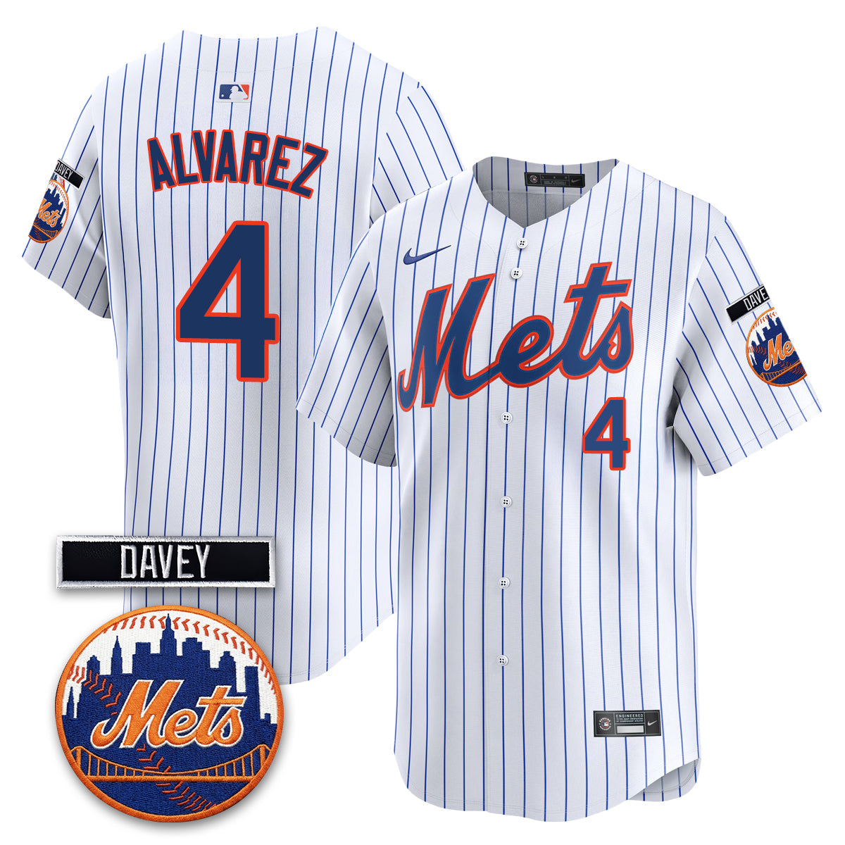 New York Mets 2026 Davey Johnson Memorial Vapor Limited Jersey - Stitched