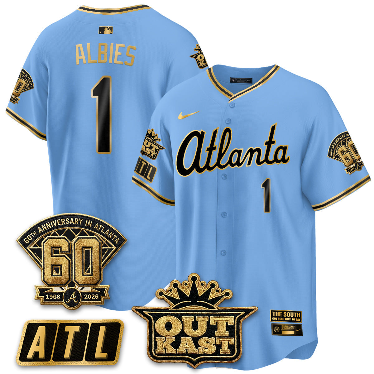 Atlanta Braves 2026 Gothic Edition Vapor Limited Jersey - Stitched