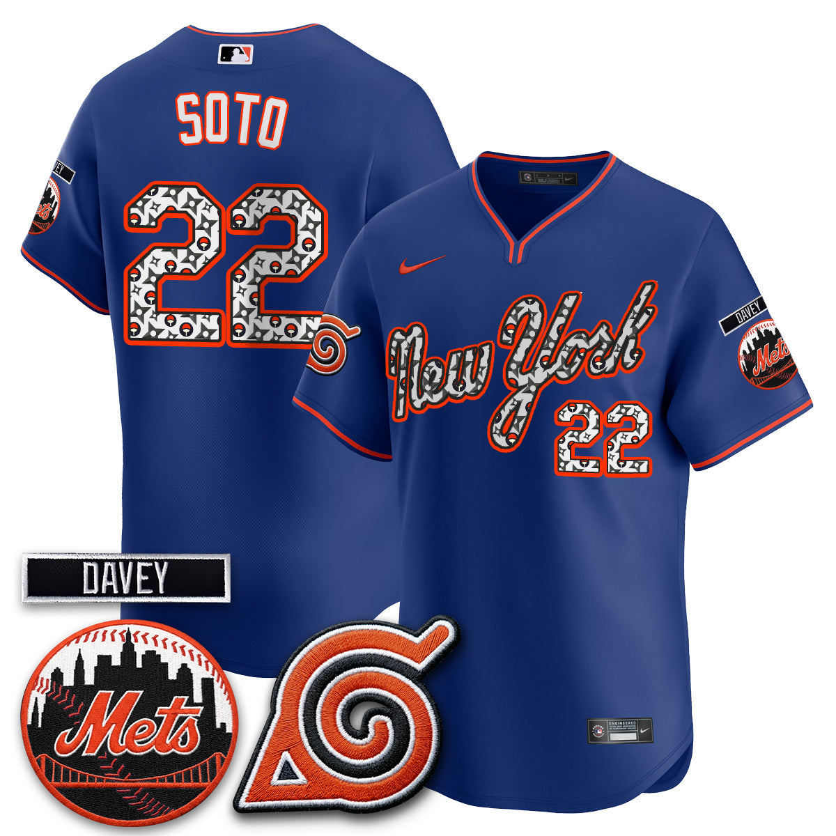 New York Mets x Naruto Nights 2026 Vapor Limited Jersey - Stitched V2