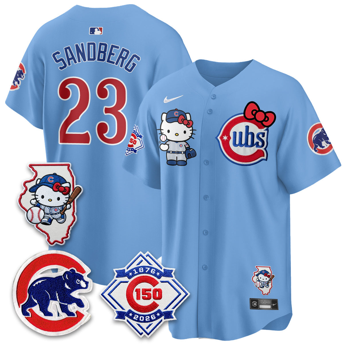 Chicago Cubs x Meow KT Vapor Premier Limited Jersey - Stitched V2