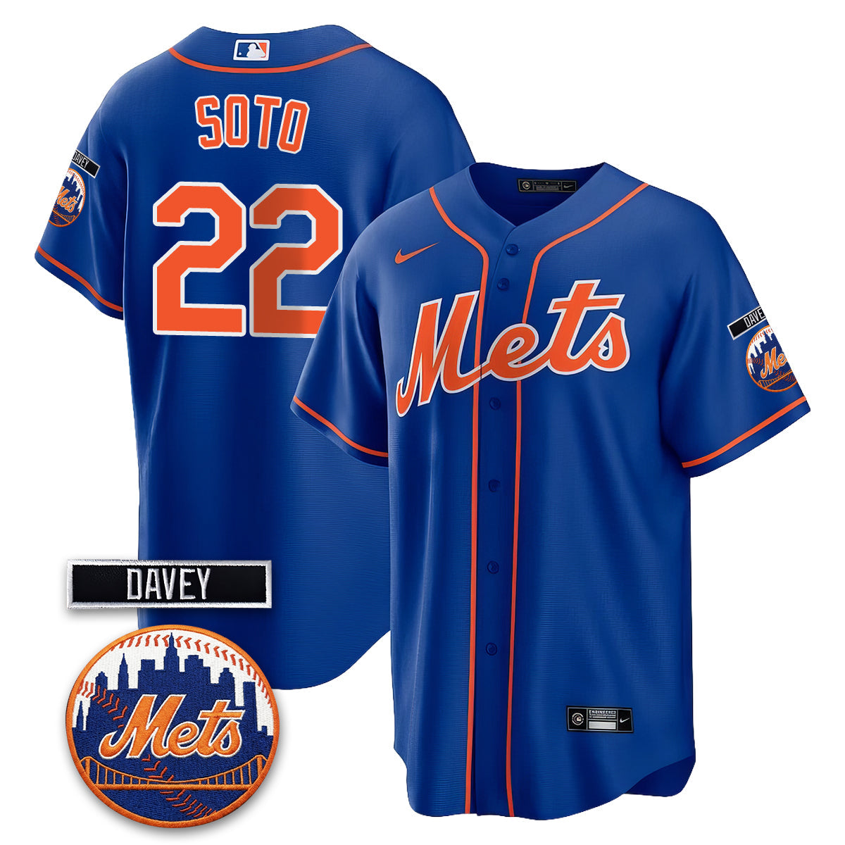 New York Mets 2026 Davey Johnson Memorial Vapor Limited Jersey - Stitched