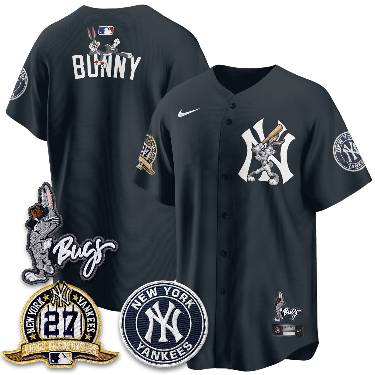 New York Yankees Bunny Vapor Limited Jersey - Stitched