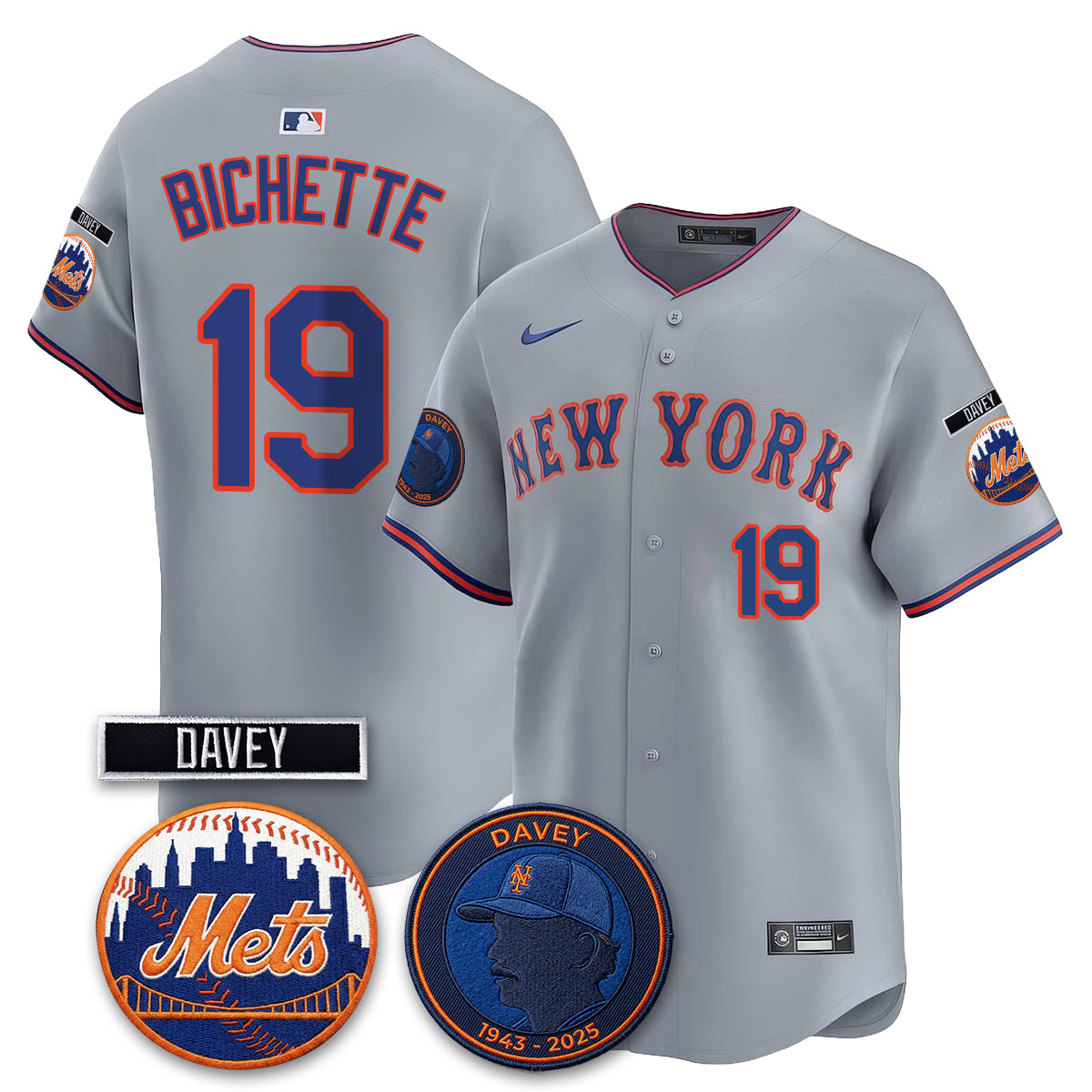 New York Mets 2026 Davey Johnson In Memoriam Vapor Limited Jersey - Stitched-Cuztomshoes