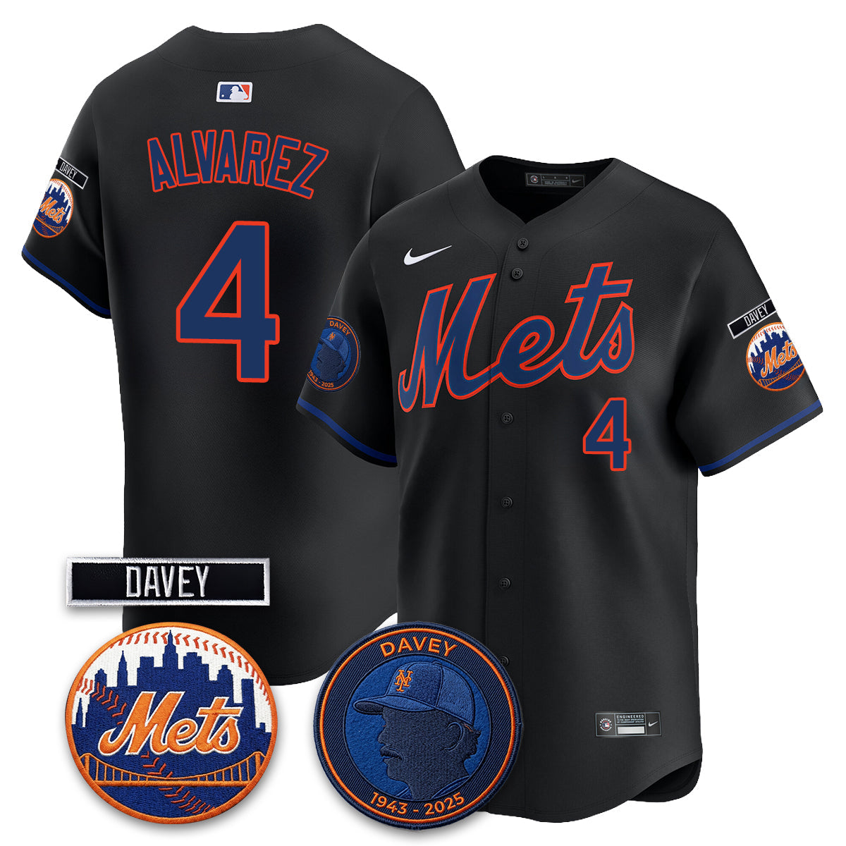New York Mets 2026 Davey Johnson In Memoriam Vapor Limited Jersey - Stitched-Cuztomshoes