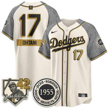 Los Angeles Dodgers 2026 New Era Jackie Robinson Vapor Limited Jersey - Stitched-Cuztomshoes