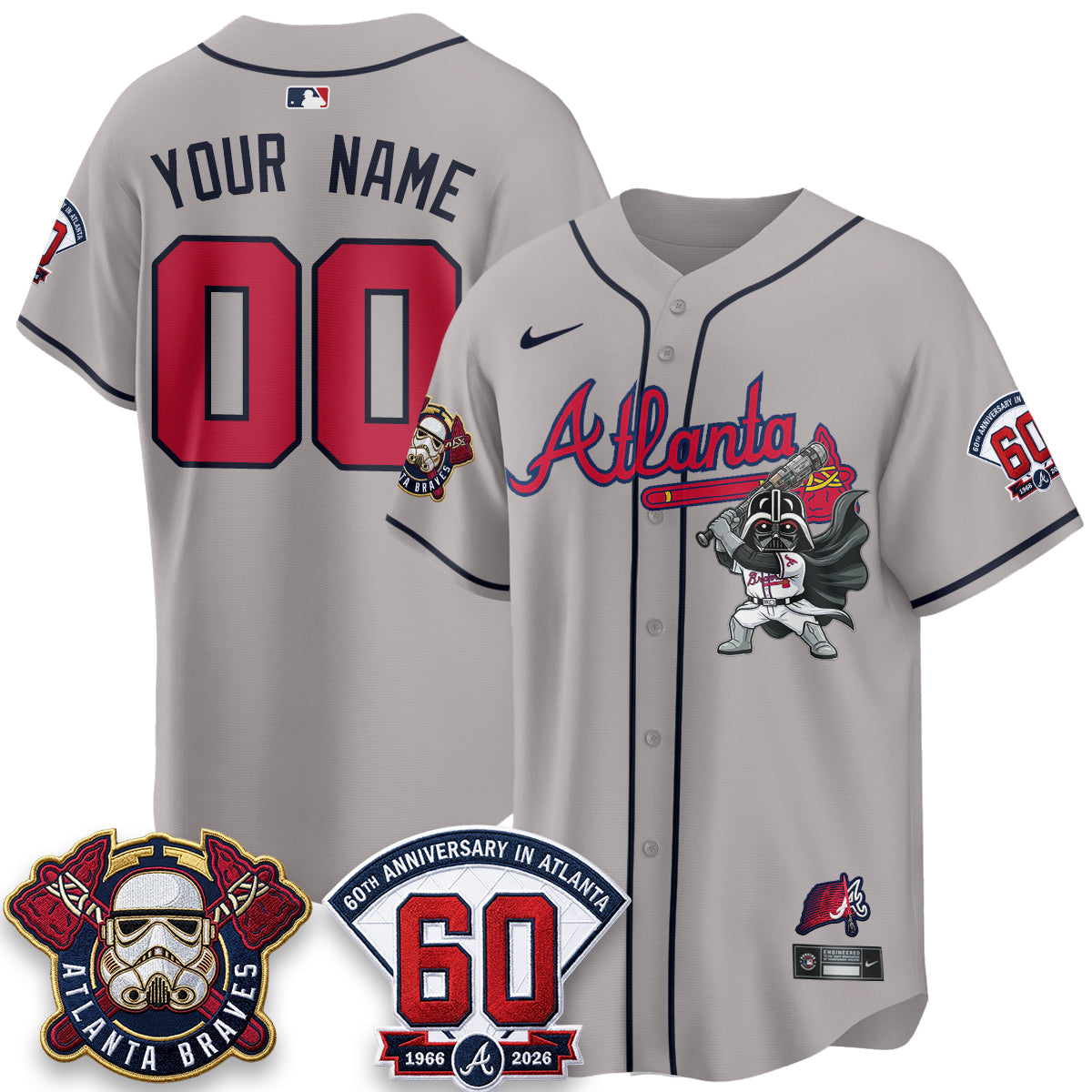 Atlanta Braves x SW Vapor Limited Custom Jersey - Stitched